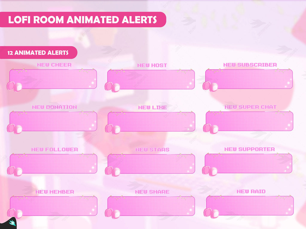 Lofi Room Pink Alerts