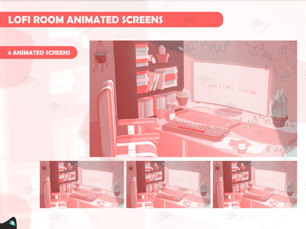 Lofi Room Red Stream Package