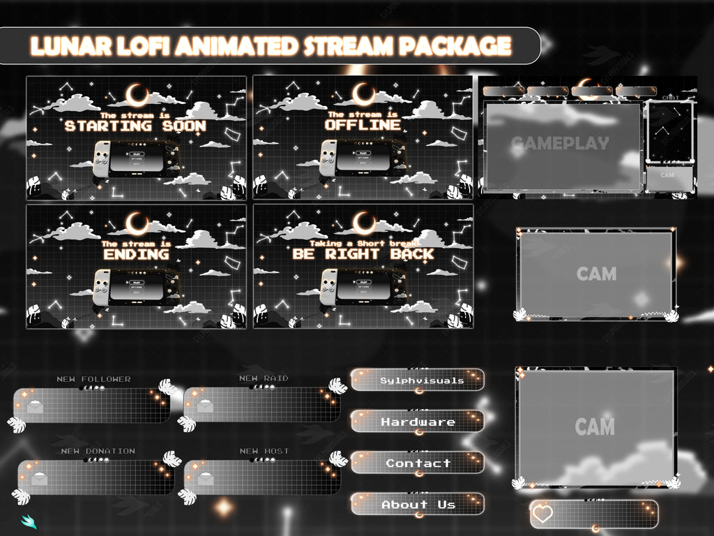 Lunar Lofi Dark Stream Package