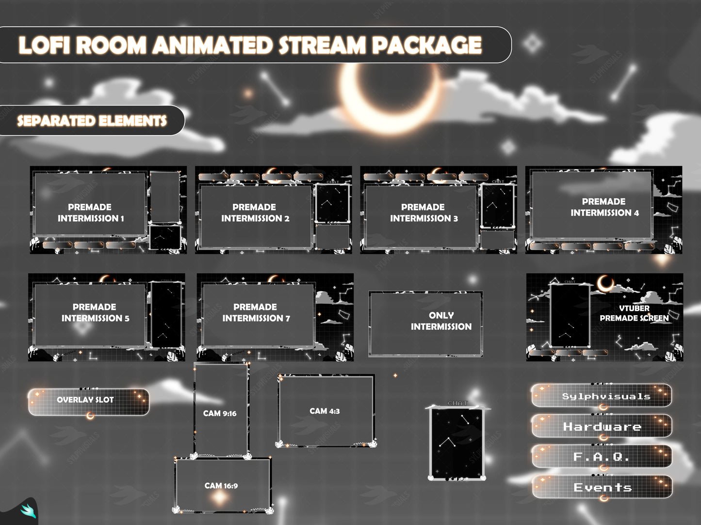 Lunar Lofi Dark Stream Package