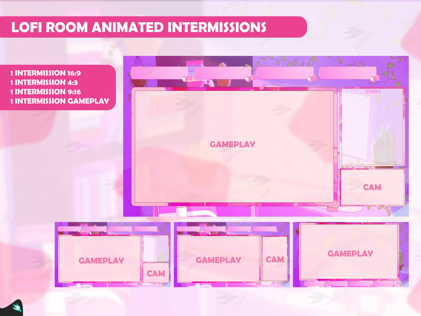 Lofi Room Pink Stream Package
