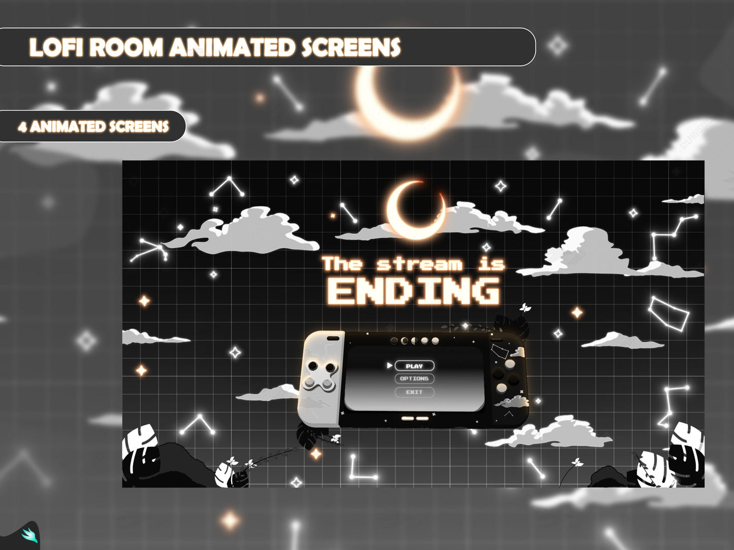 Lunar Lofi Dark Mode Animated Screens