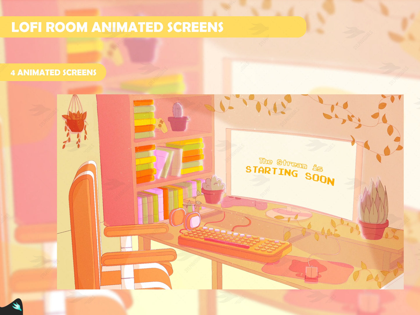 Lofi Room Yellow Stream Package