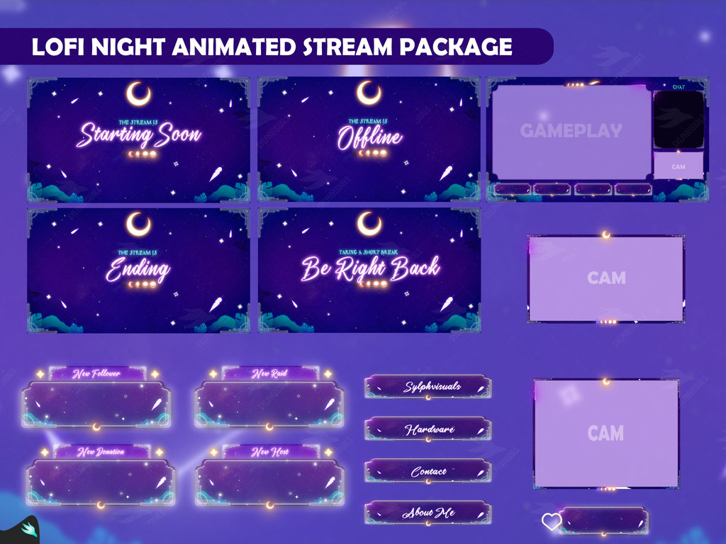 Lofi Night Purple Stream Package