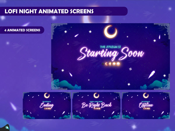 Lofi Night Purple Stream Package