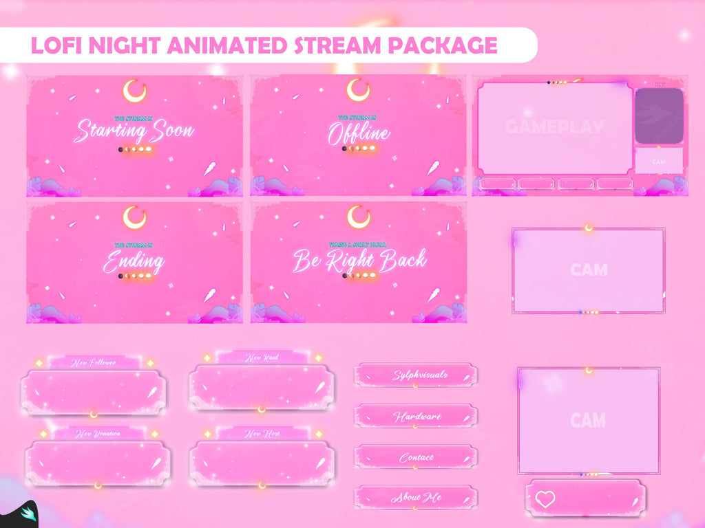 Lofi Night Pink Stream Package