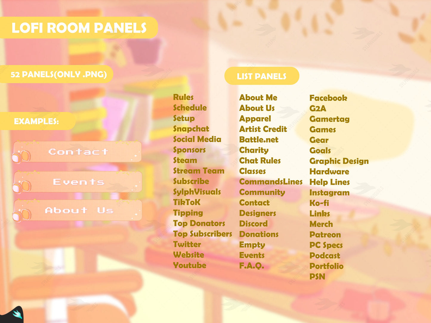 Lofi Room Yellow Stream Package