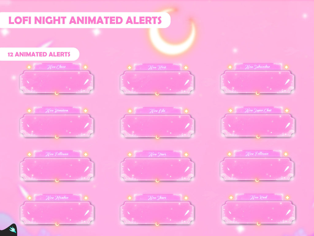 Lofi Night Pink Alerts