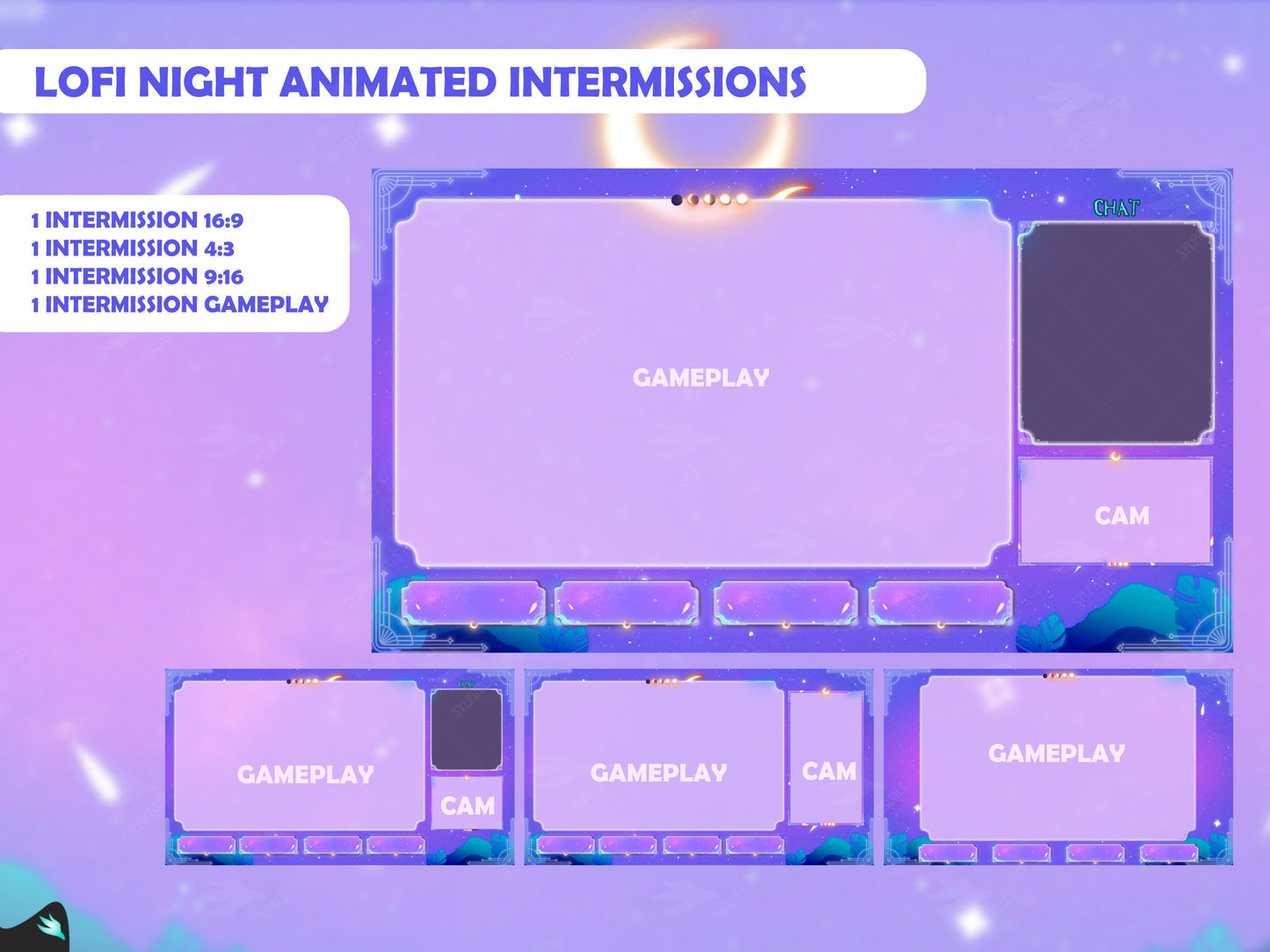 Lofi Night Light Purple Stream Package