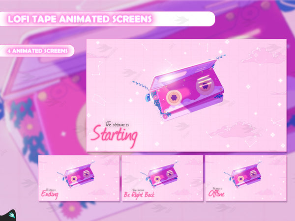 Lofi Tape Pink Stream Package