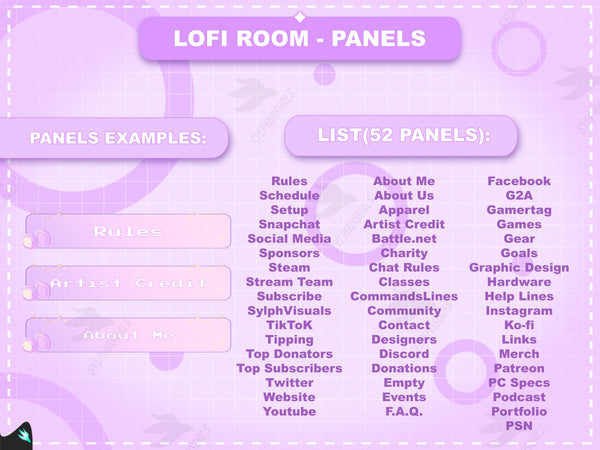 Lofi Room Panels