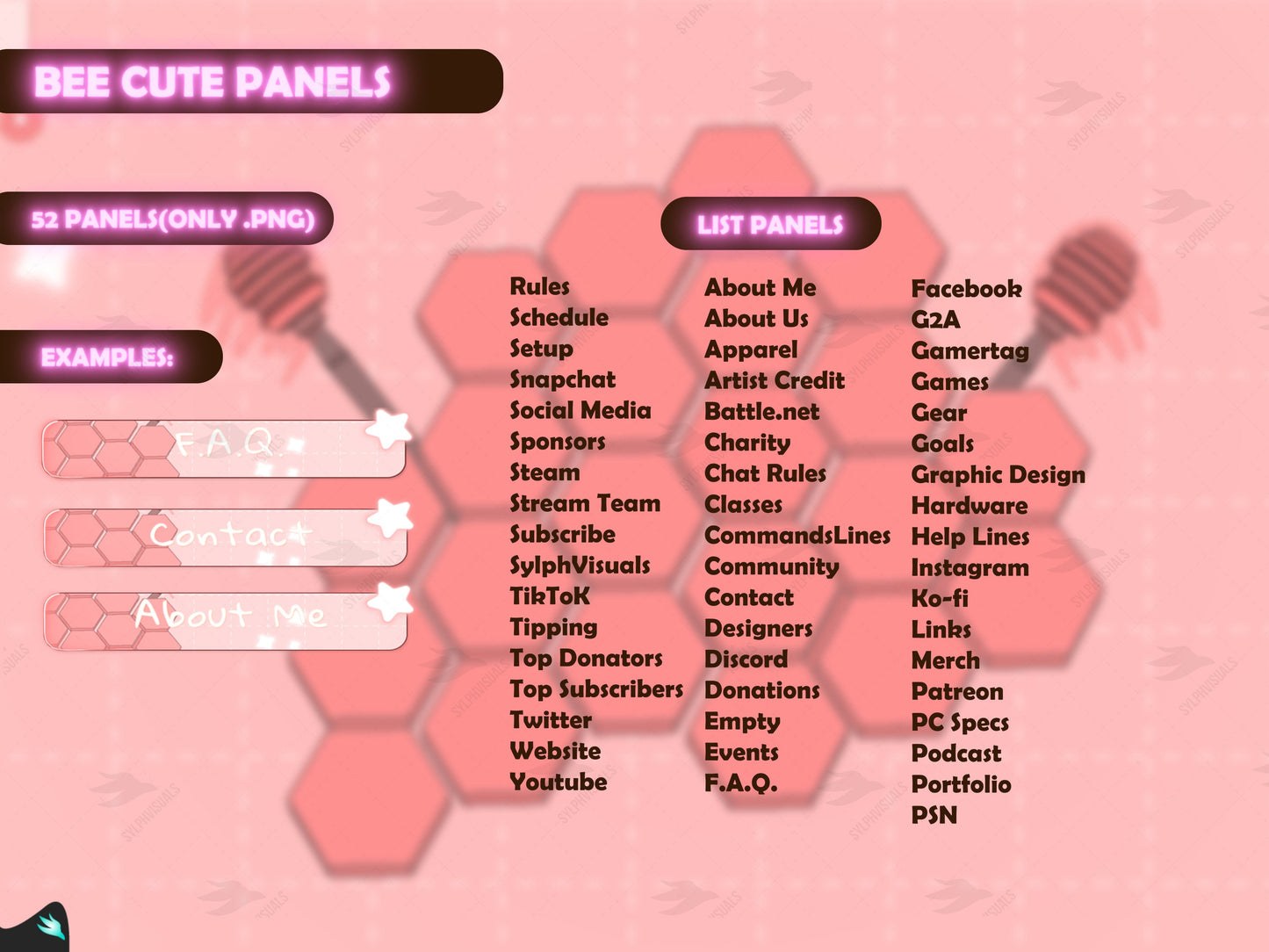 Cute Bee Pink Stream Package