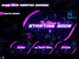 Shine Neon Purple Stream Overlay Package
