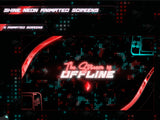 Shine Neon Red offline twitch screen