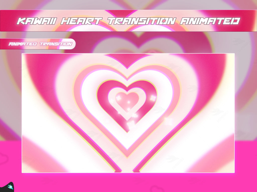  Kawaii Heart Transition for Twitch