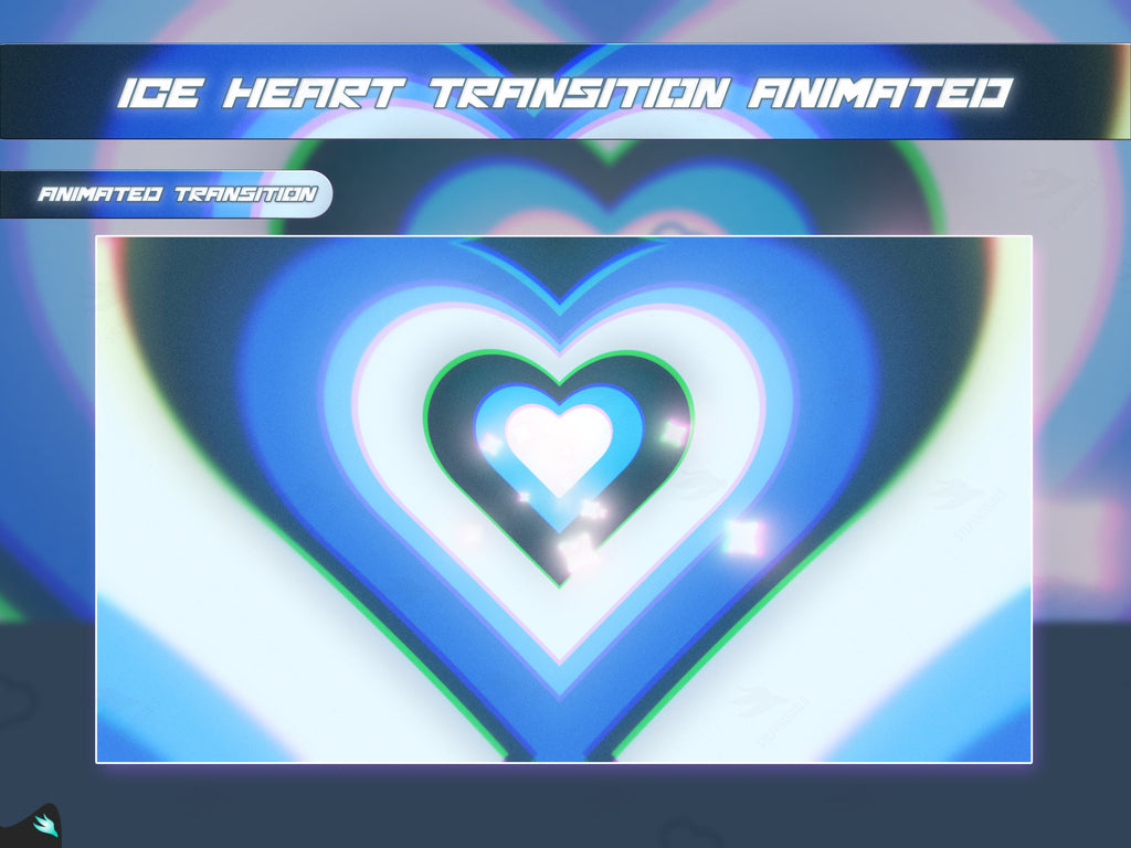  Ice Heart Transition for Twitch