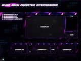 Shine Neon Purple Stream Overlay Package
