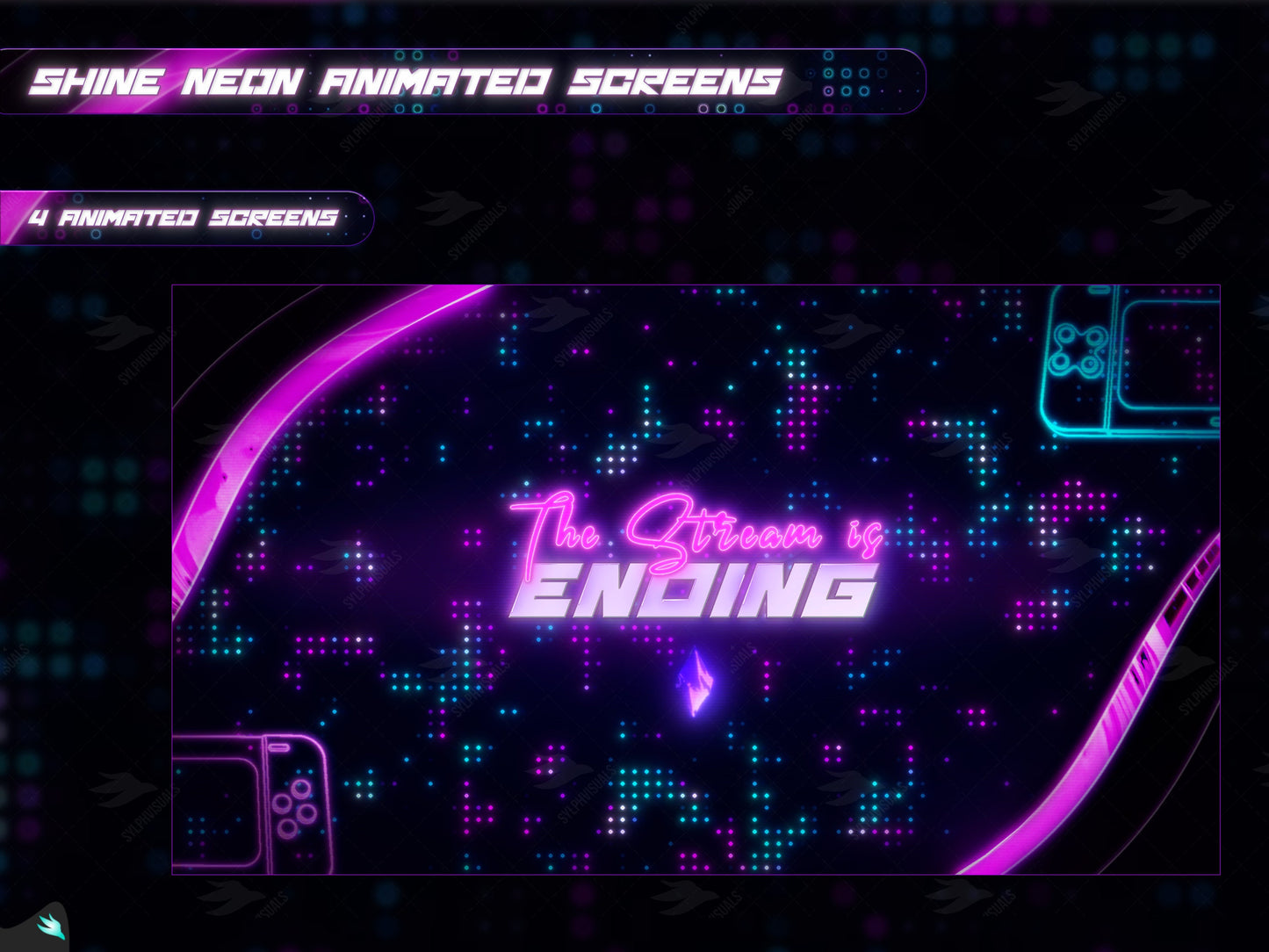  Shine Neon offline twitch screen
