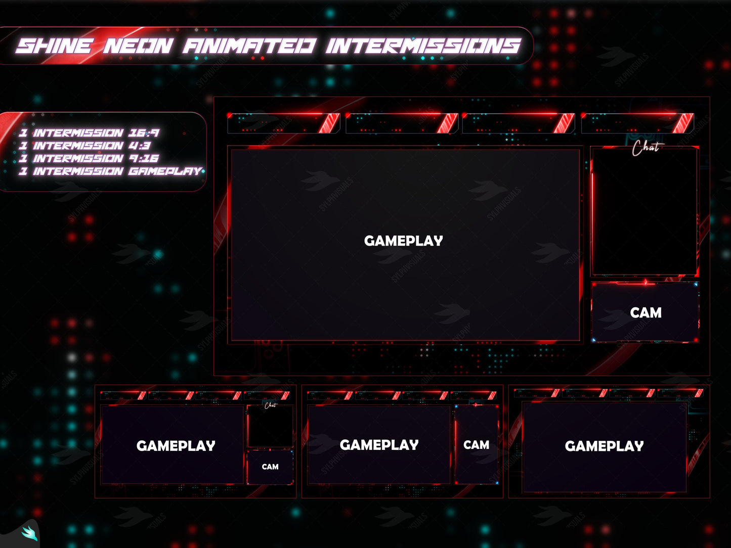 Shine Neon Red Stream Package