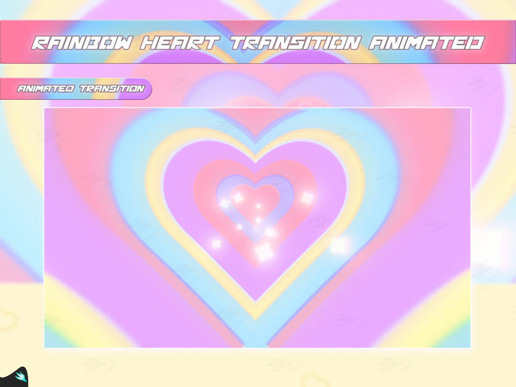 Free Rainbow Heart Transition