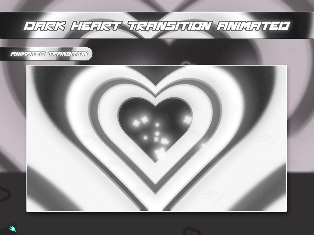  Dark Heart Transition for Twitch