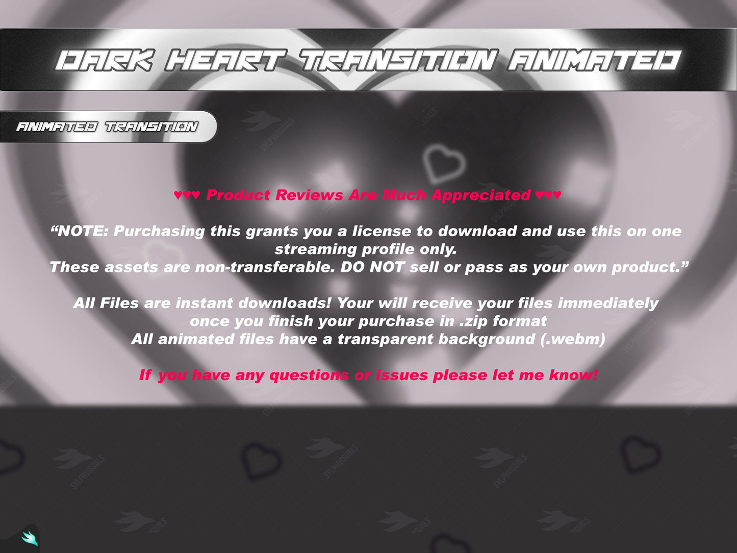  Dark Heart Transition Information