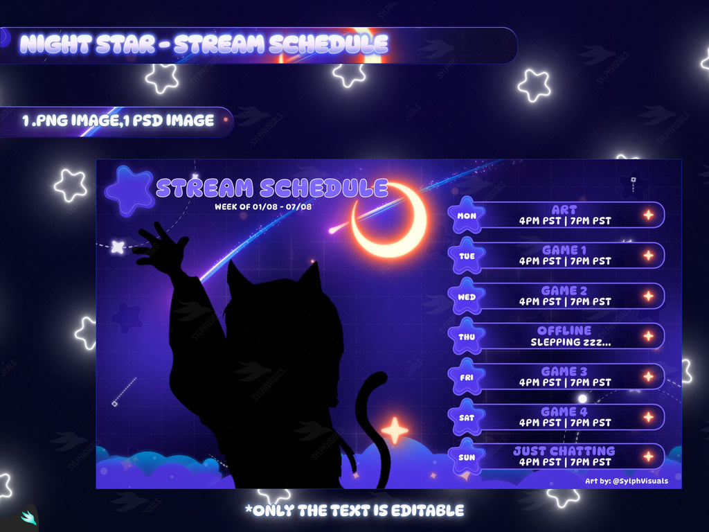 Night Star Stream Schedule