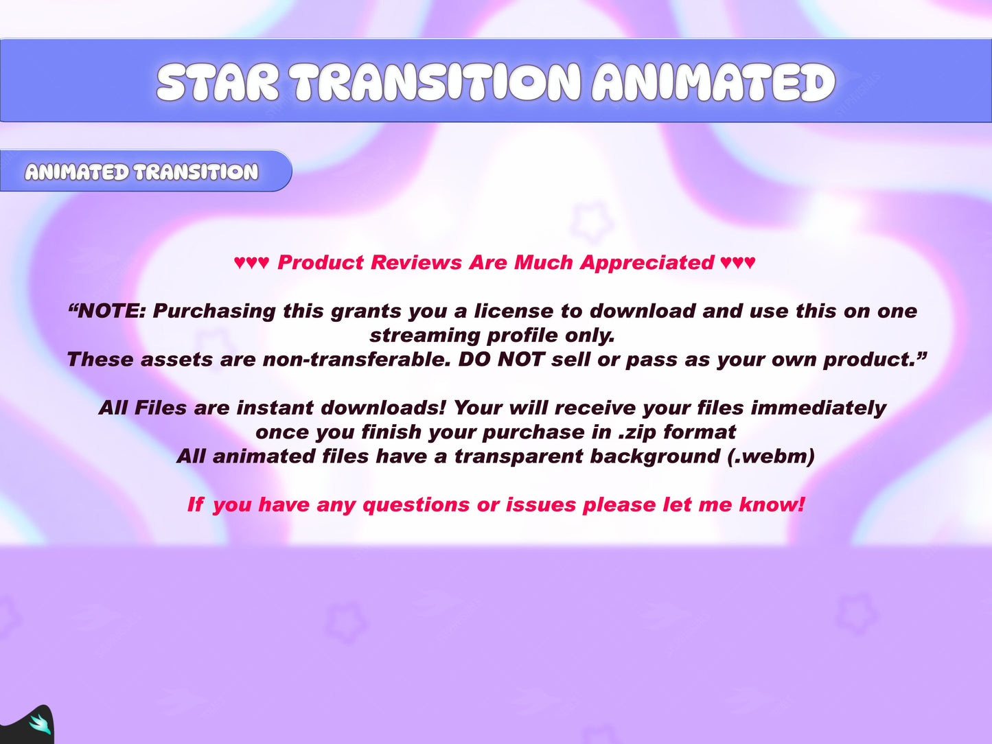 Shining Star Purple Transition