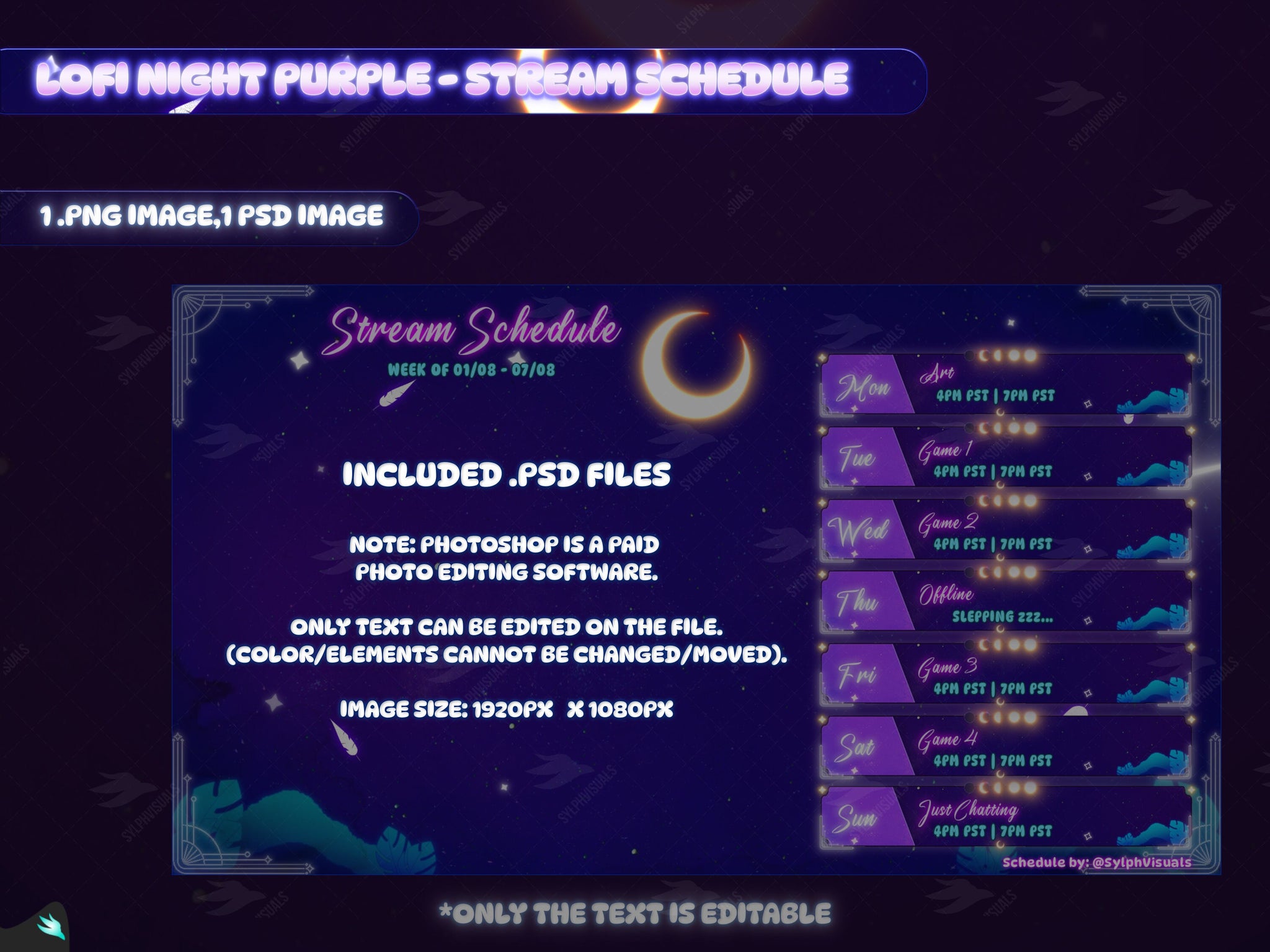 Lofi Night Stream Schedule