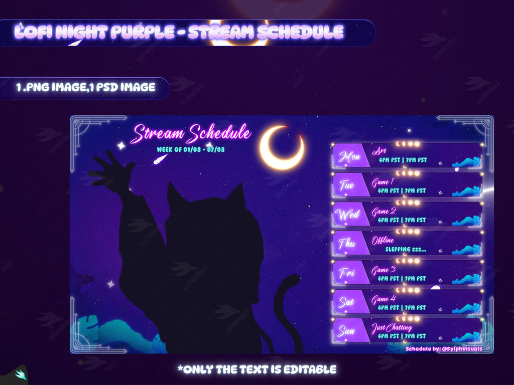 Lofi Night Stream Schedule