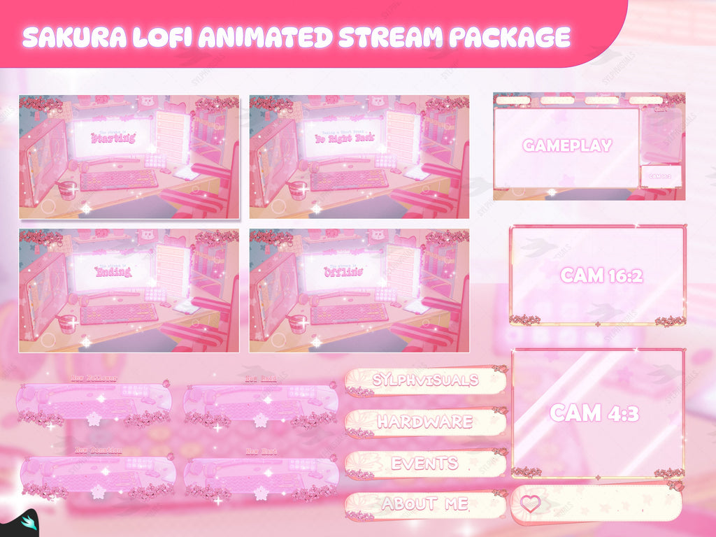 Sakura Lofi Pink Stream Package