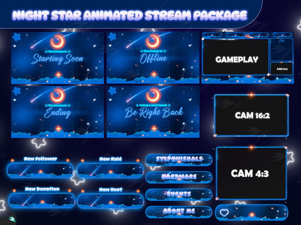 Night Star Blue Stream Package