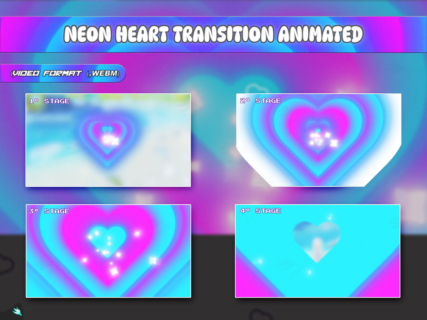 Neon Heart Transition